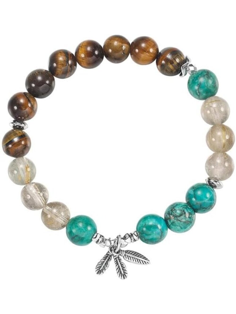 Chakra Healing Natural Stone Beaded Bracelet for Women - Boho Gemstone Jewelry